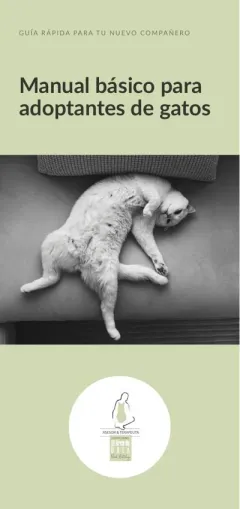 Portada del manual básico para adoptantes de gatos
